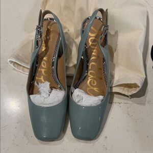 Sam Edelman Blue Slingback Heels size 5.5